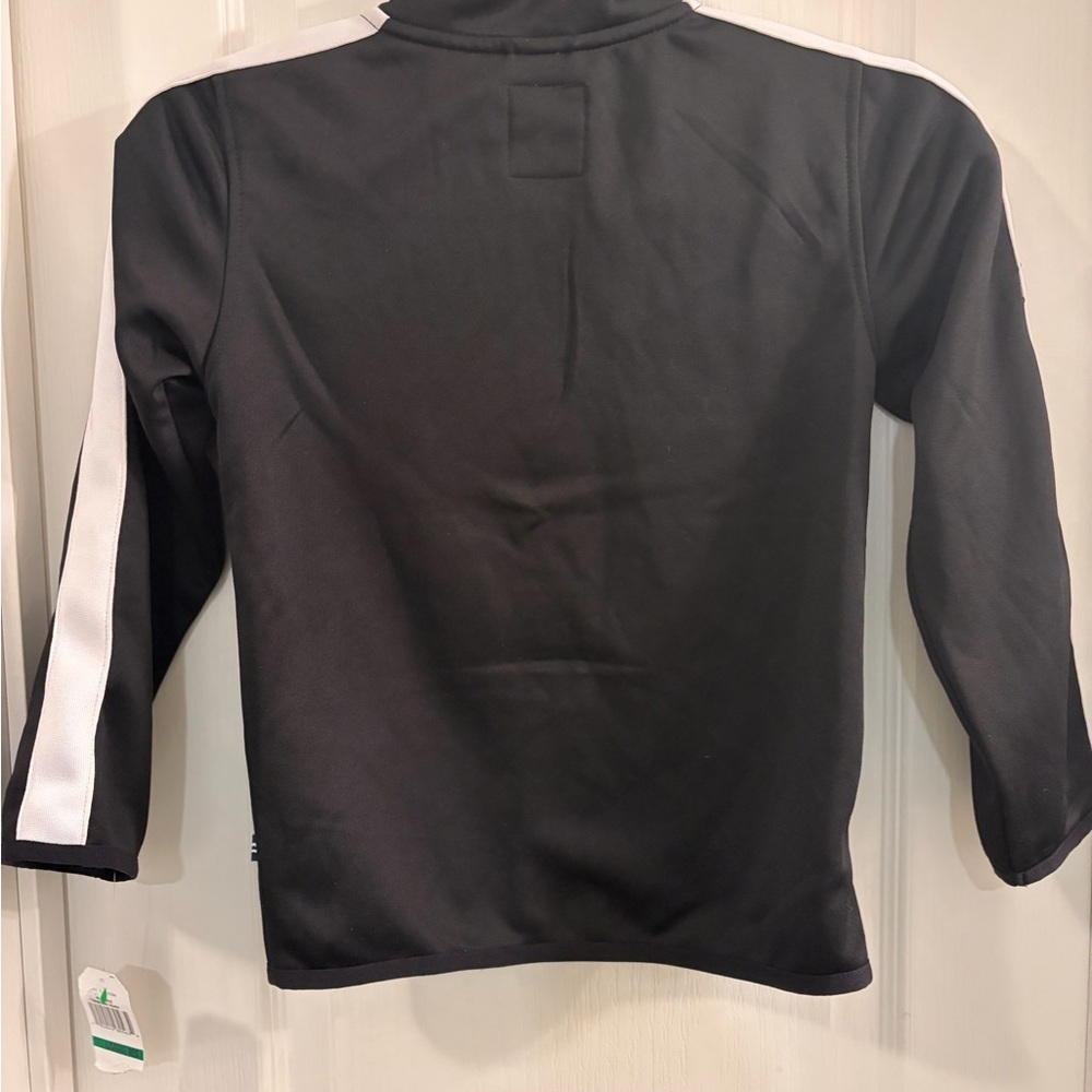Nautica Black Jacket with White Stripes - Picture 3 of 3